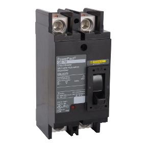 Schneider Electric Molded Case Circuit Breaker; 2-Pole; 225A; 240VAC; 10kA @ 240VAC; Lugs - Both Ends; UL 489